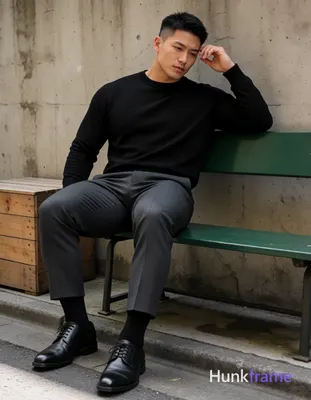 Heavily muscular adult man with substantial muscle mass, wide shoulders, thick n