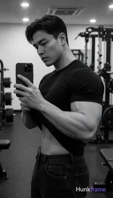 Heavily muscular adult man with substantial muscle mass, wide shoulders, thick n
