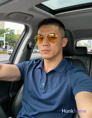an anonymous figure man with light-medium skin and a short buzz cut featuring black textured top lay