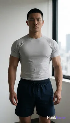 Heavily muscular adult man with substantial muscle mass, wide shoulders, thick neck, large chest and