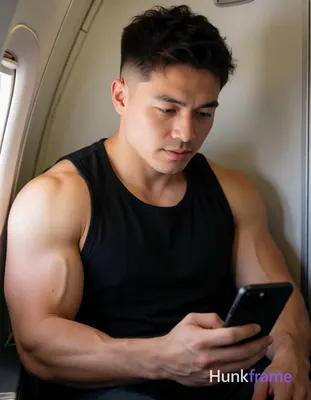 Heavily muscular adult man with substantial muscle mass, wide shoulders, thick neck, large chest and