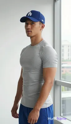 an anonymous figure man with light to medium tan skin and short black straight hair, high forehead, 