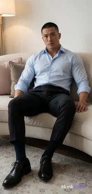 Heavily muscular adult man with substantial muscle mass, wide shoulders, thick n