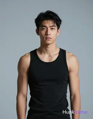 an anonymous figure man with light to medium tan skin and short dark black hair slightly tousled on
