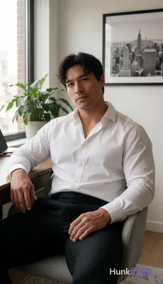 Heavily muscular adult man with substantial muscle mass, wide shoulders, thick n