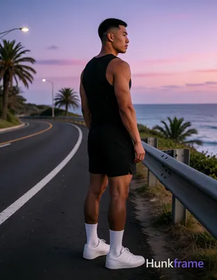 Asian man with medium-tan skin and a short black buzz cut featuring textured fade on sides, clean-sh