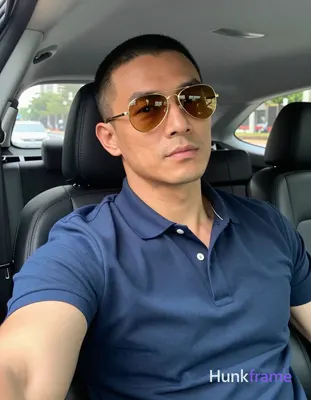 an anonymous figure man with light-medium skin and short buzz cut black hair, we