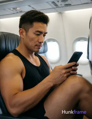 Photograph of exactly 1 adult man. Man 1: Asian, light to medium tan, oval with defined jawline, sho