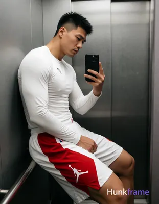 Heavily muscular adult man with substantial muscle mass, wide shoulders, thick n