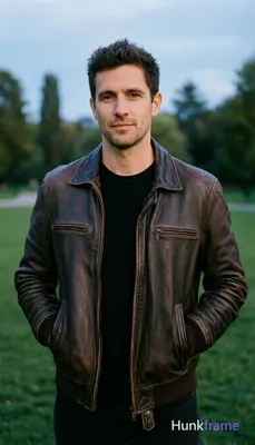 an anonymous figure man with light-medium skin and short dark brown textured hair, clean-shaven face