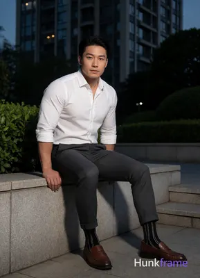 Heavily muscular adult man with substantial muscle mass, wide shoulders, thick neck, large chest and