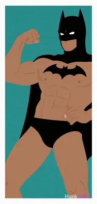 Bold flat-color wall art poster of adult man reclining on back, left arm flexed with fist raised nea