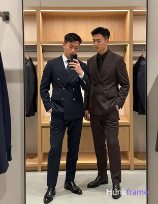 an anonymous figure men in a candid Xiaohongshu lifestyle mirror selfie composition within an indoor