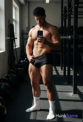 Very large heavy muscular stocky adult man with a broad thick torso, massive sho