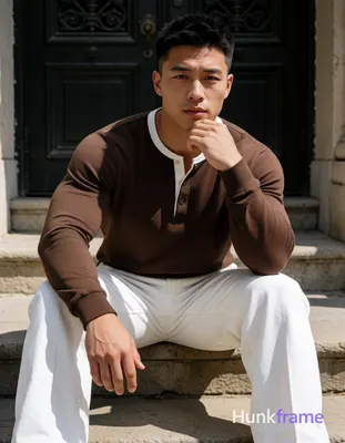 Heavily muscular adult man with substantial muscle mass, wide shoulders, thick neck, large chest and