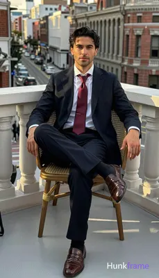 an anonymous figure man in his 30s with light to medium tan skin, black thick hair styled back and s