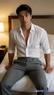 Heavily muscular adult man with substantial muscle mass, wide shoulders, thick neck, large chest and