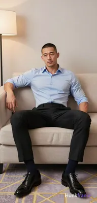 an anonymous figure man in his 30s with light-medium skin and short buzz cut com