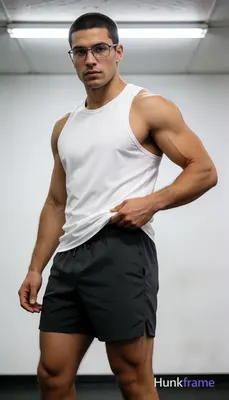 an anonymous figure man with light to medium tan skin and a short dark brown buz