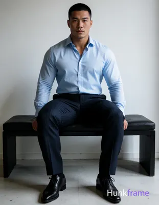 Heavily muscular adult man with substantial muscle mass, wide shoulders, thick neck, large chest and