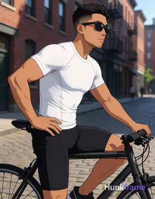 Asian man with light-medium skin and short dark hair featuring a textured top and faded sides, weari