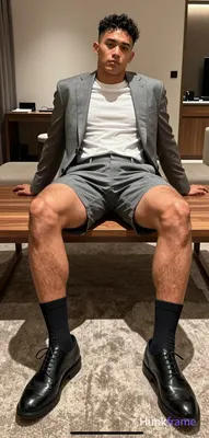 Xiaohongshu lifestyle influencer vibe, first-person POV lower-body focus on a handsome masculine man