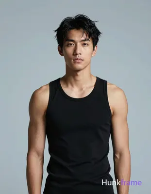 an anonymous figure man with light to medium tan skin and short dark black hair slightly tousled on