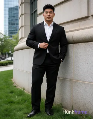 Heavily muscular adult man with substantial muscle mass, wide shoulders, thick n