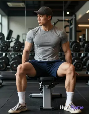 Photograph of exactly 1 adult man. Man 1: Asian or mixed heritage, light to medium tan, oval with de