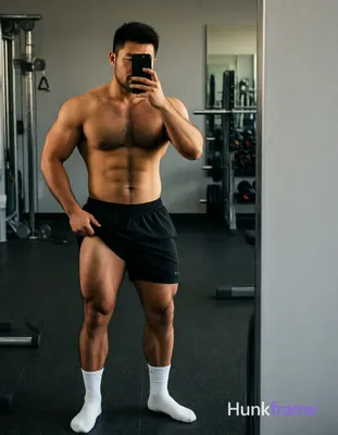 Asian man with light-medium skin and black short textured crop hair, clean-shaven jawline standing i