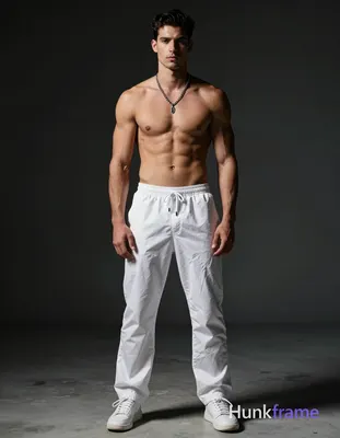 A handsome adult man with light-medium skin and dark short styled hair stands fa