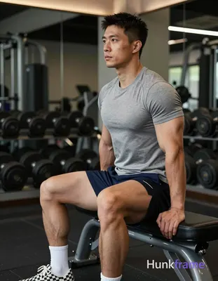 Photograph of exactly 1 adult man. Man 1: Asian or mixed heritage, light to medi