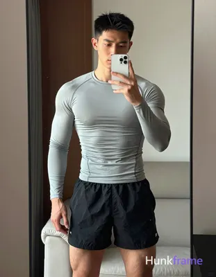 an anonymous figure man with light to medium tan skin and short black straight hair featuring a neat