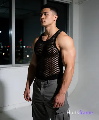 Heavily muscular adult man with substantial muscle mass, wide shoulders, thick neck, large chest and