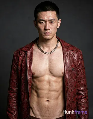 A white man with fair freckled skin and short dark cropped hair faces the camera