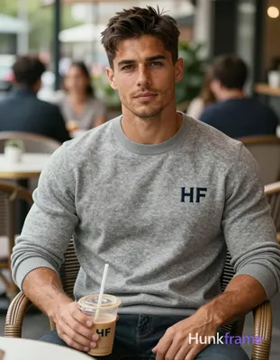 an anonymous figure man with light to medium tan skin and natural sun highlights, short textured dar
