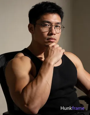 Heavily muscular adult man with substantial muscle mass, wide shoulders, thick neck, large chest and