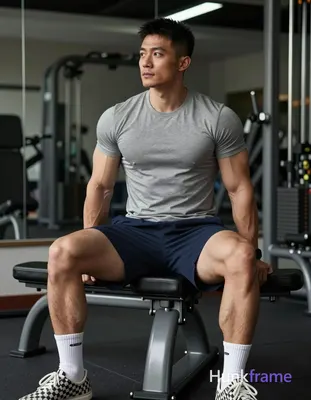 Photograph of exactly 1 adult man. Man 1: Asian or mixed heritage, light to medi