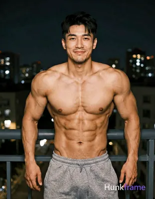 Asian man with light tan skin and short dark black hair styled upward at the cro
