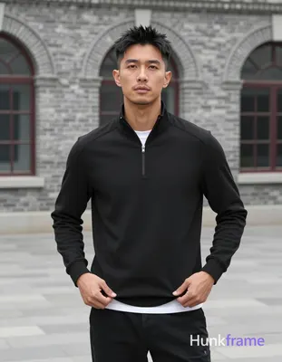 an anonymous figure adult man with light to medium tan skin and short textured black hair styled upw