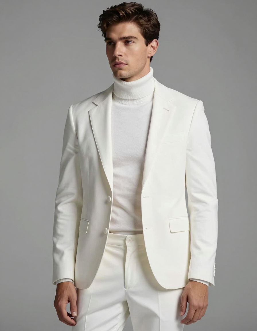 Photorealistic photograph of a handsome an anonymous figure male model standing 